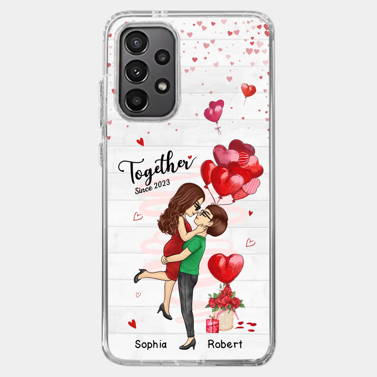 Tu es ma plus grande aventure - Coque de téléphone transparente personnalisée pour couple - Cadeau pour mari, femme, anniversaire, LGBTQ+