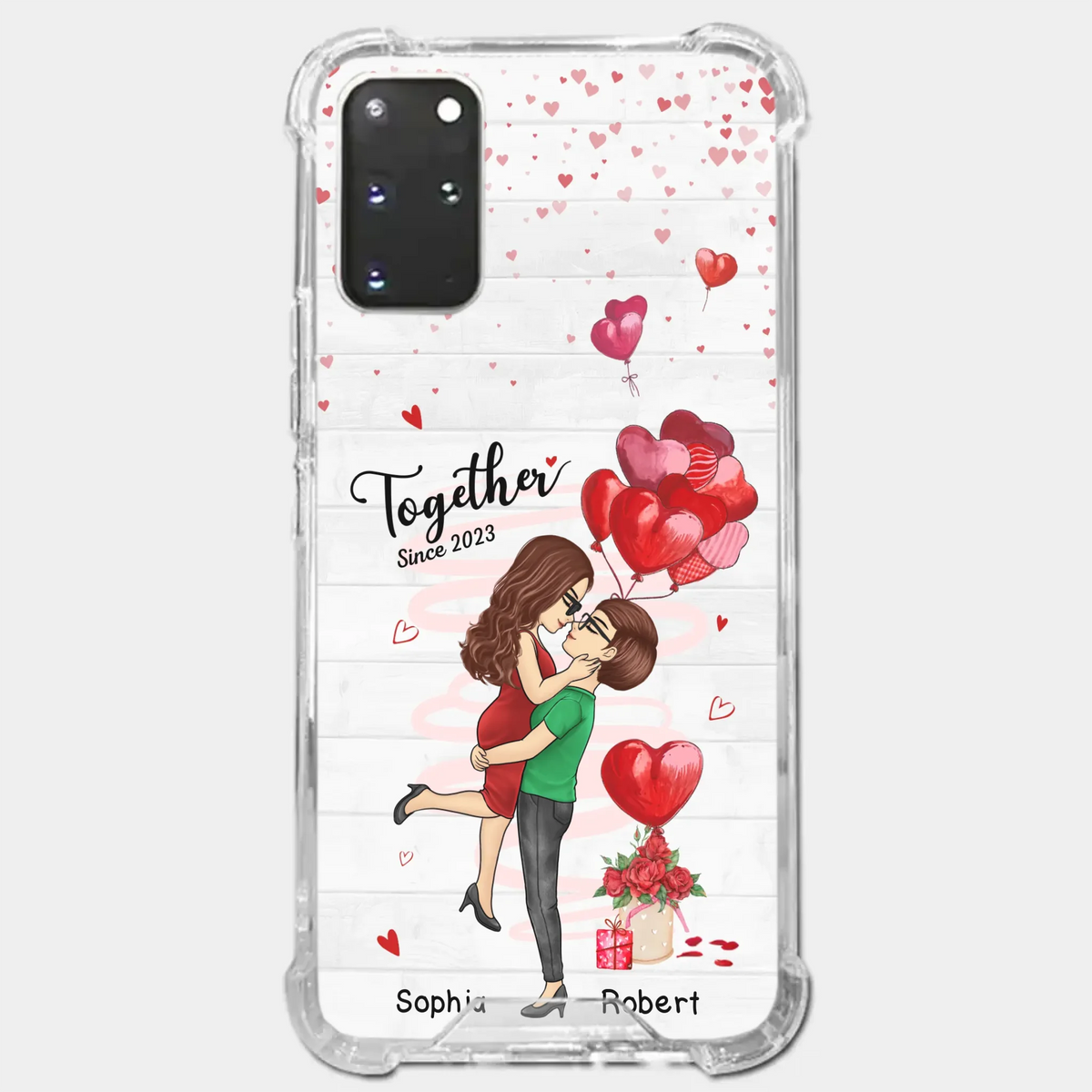 Tu es ma plus grande aventure - Coque de téléphone transparente personnalisée pour couple - Cadeau pour mari, femme, anniversaire, LGBTQ+