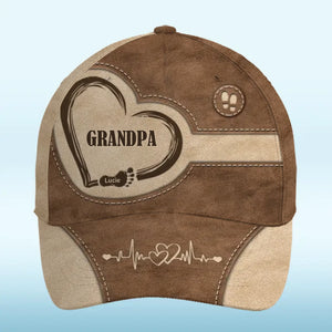 L'amour à chaque battement de cœur - Casquette personnalisée pour la famille, casquette classique à imprimé intégral - Cadeau pour les membres de la famille