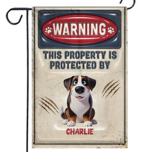 Alerte, agents à fourrure vous surveillent ! Drapeau personnalisé 3D gonflable pour chien et chat ! Cadeau pour propriétaires et amoureux des animaux.