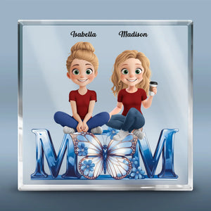 La seule chose qui soit meilleure que d'être ta mère - Plaque acrylique carrée personnalisée pour la famille - Fête des Mères, cadeau pour maman, fille