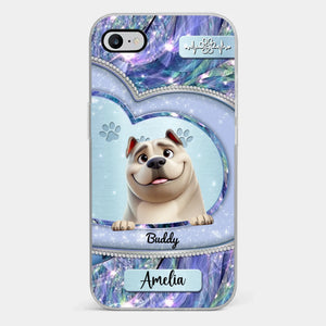 La vie est meilleure avec un chien ! Coque de téléphone transparente personnalisée avec chien ! Cadeau pour les propriétaires et les amoureux des animaux.