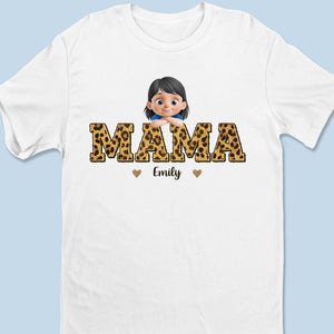 Behind Every Great Kid Is A Mama Who Believed First - Family  Personalized Custom Unisex T-shirt, Premium T-shirt, Hoodie - Mother's Day, Gift For Mom, Grandma
