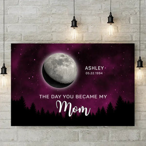 The Night The Stars Brought Us To You - Family Personalized Custom Horizontal Canvas - Mother's Day, Gift For Mom, Grandma