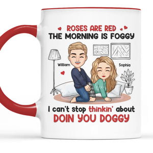 I'm Naughty But You Like It - Couple Personalized Custom Accent Mug - Gift For Husband Wife, Anniversary