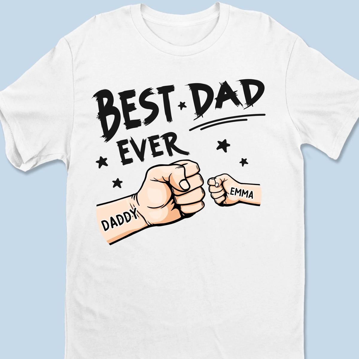 Les plus belles histoires de ma vie ont toujours mon père en elles - T-shirt unisexe personnalisé pour la famille, T-shirt premium, sweat à capuche - Cadeau de fête des pères pour papa, grand-père