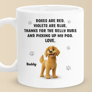 Caresses reçues, amour au maximum ! Mug personnalisé pour chien ! Cadeau pour propriétaires et amoureux des animaux