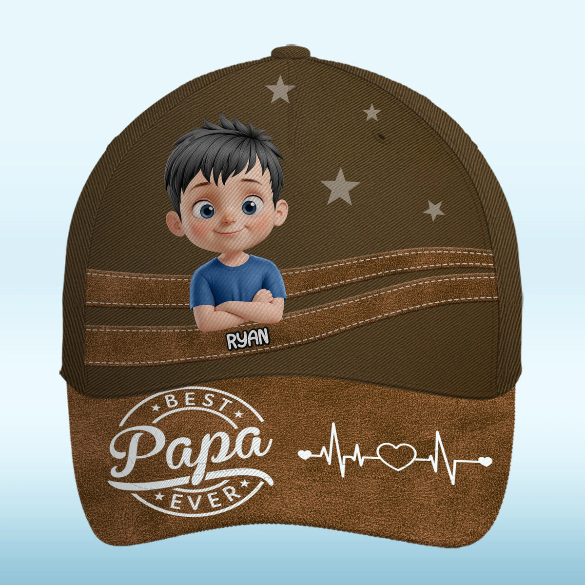 Cool Dad Cool Vibes - Casquette personnalisée pour la famille, casquette classique à imprimé intégral - Fête des pères, cadeau pour papa, grand-père