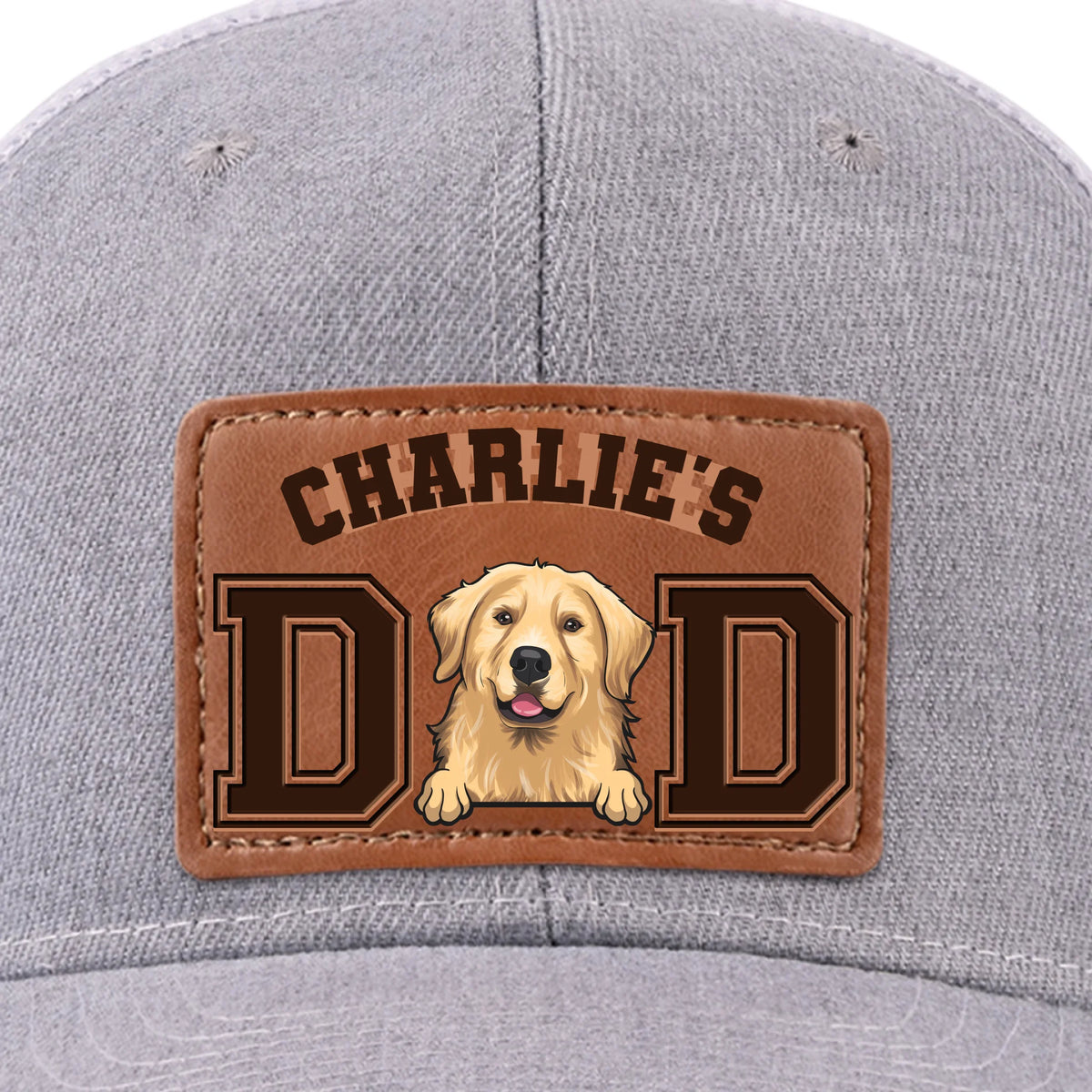 Queues qui remuent pour ce type ! Chapeau en cuir personnalisé pour chien ! Cadeau pour la fête des pères, pour les propriétaires d'animaux et les amoureux des animaux.