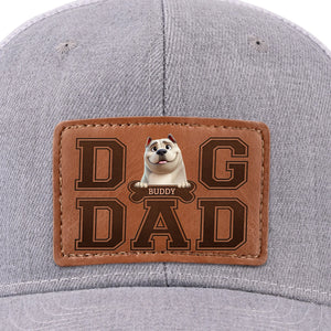 Chapeau en cuir personnalisé pour chien, fourrure, papa ! Cadeau pour la fête des pères, pour les propriétaires d'animaux et les amoureux des animaux.