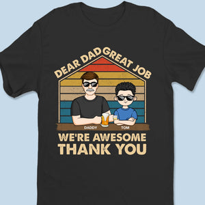 Grand papa, grands résultats - T-shirt unisexe personnalisé pour la famille, t-shirt premium, sweat à capuche - Cadeau fête des pères, pour papa, grand-père