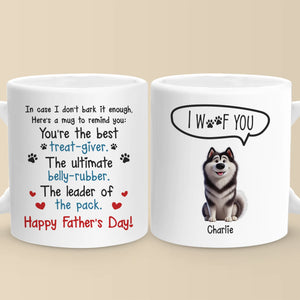 Le bonheur a quatre pattes - Mug personnalisé pour chien - Fête des pères, cadeau pour les propriétaires d'animaux et les amoureux des animaux