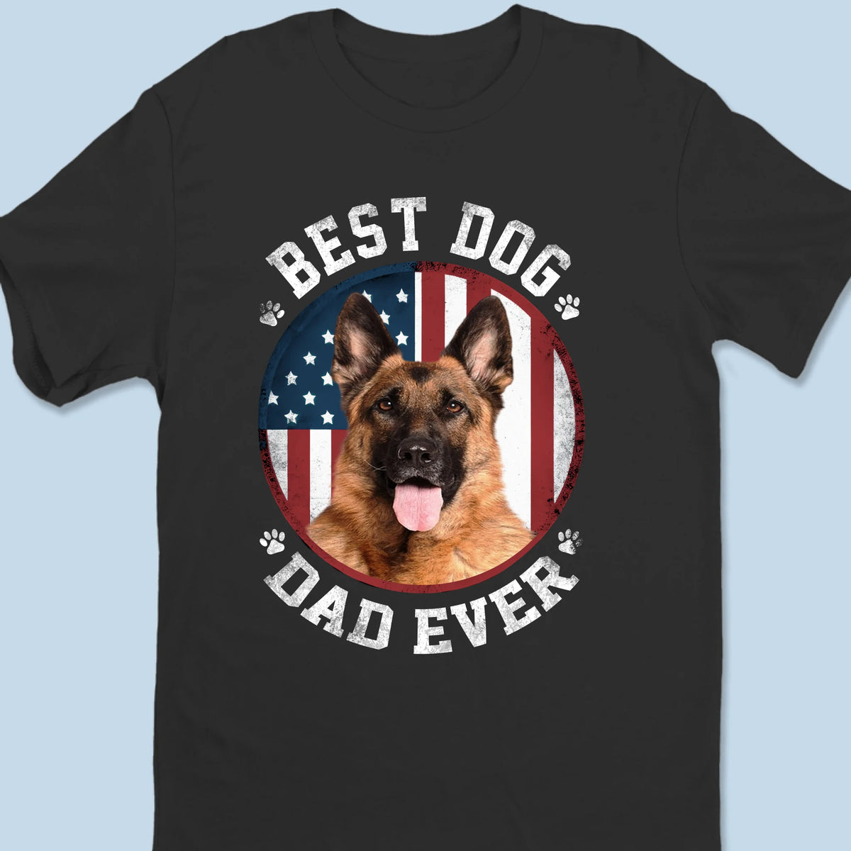 T-shirt unisexe personnalisé avec photo « Mon cœur bat » pour chien et chat, haut de gamme, sweat à capuche, cadeau pour la fête des pères, pour papa, pour les propriétaires d'animaux et les amoureux des animaux.