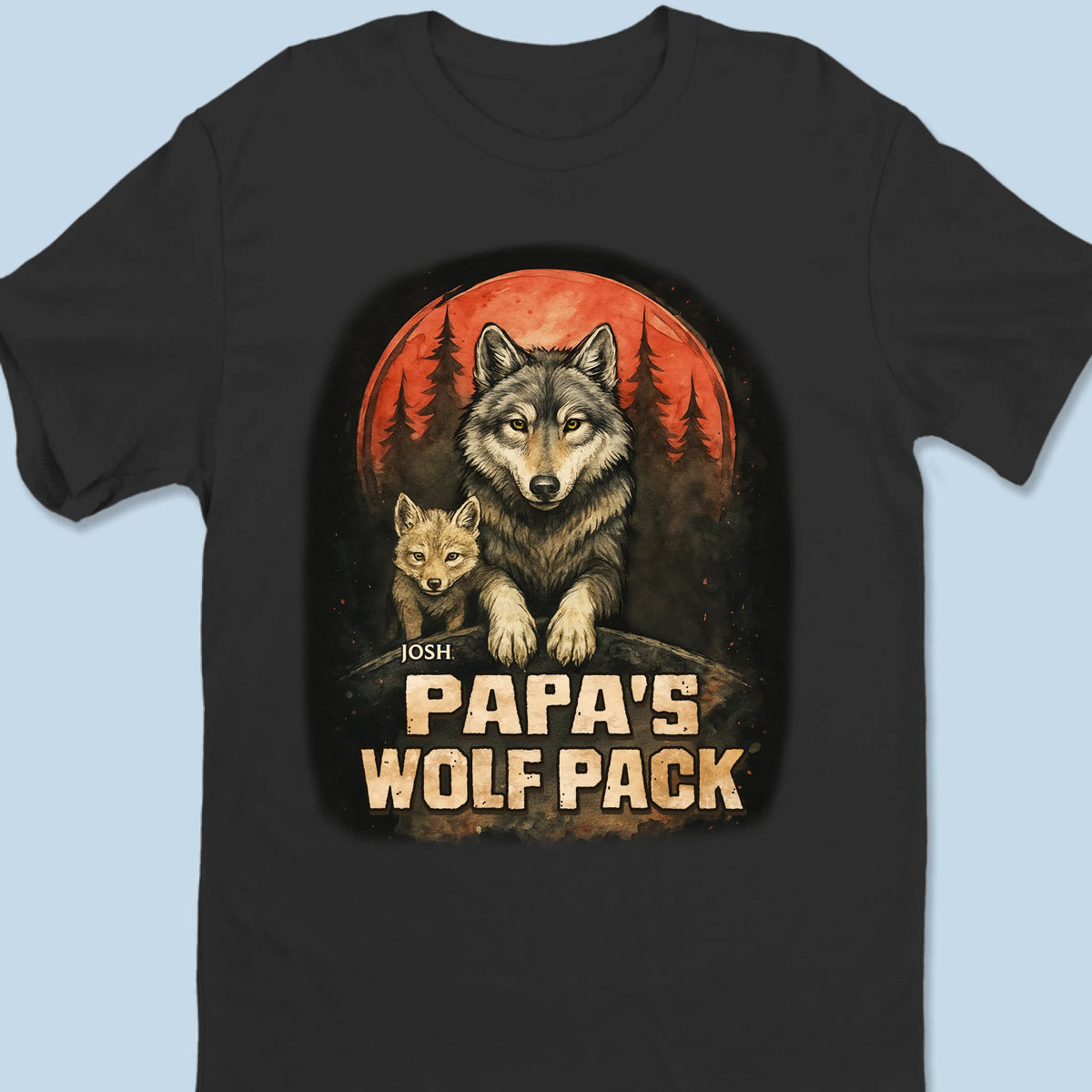 Amour Féroce, Pack Fort - T-shirt Unisexe Personnalisé Famille, T-shirt Premium, Sweat à Capuche - Fête des Pères, Cadeau pour Papa, Grand-Père