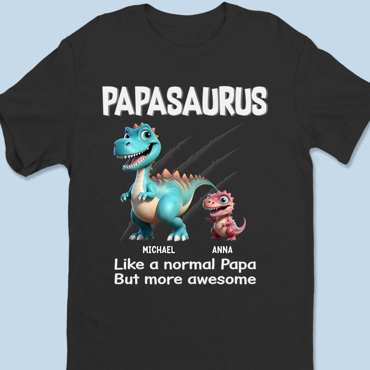 Mode Papa Brutal, Activé - T-shirt unisexe personnalisé pour la famille, T-shirt premium, Sweat à capuche - Fête des Pères, Cadeau pour papa, Grand-père