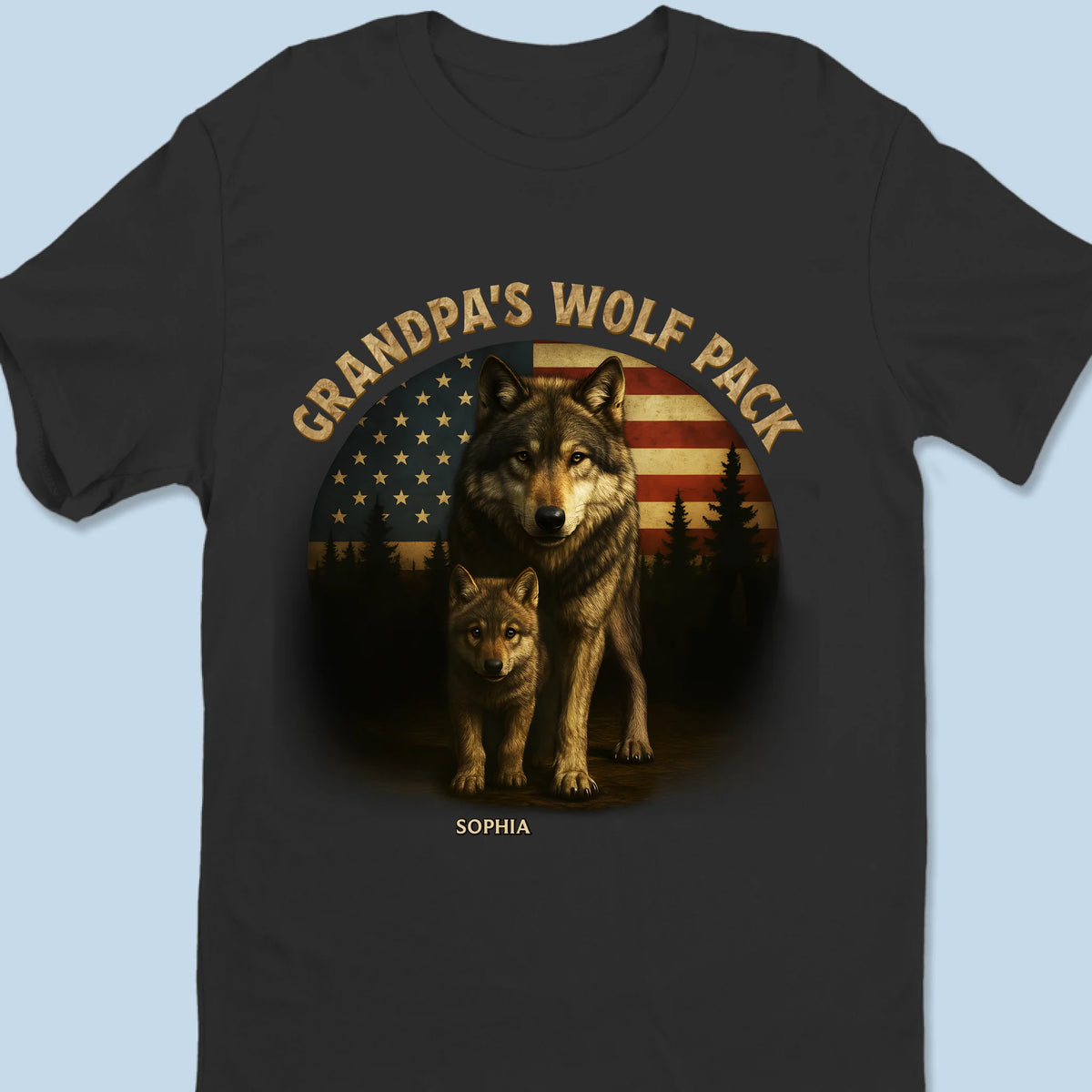 Pack Strong, Papa Stronger - T-shirt unisexe personnalisé pour la famille, T-shirt premium, sweat à capuche - Fête des pères, cadeau pour papa, grand-père