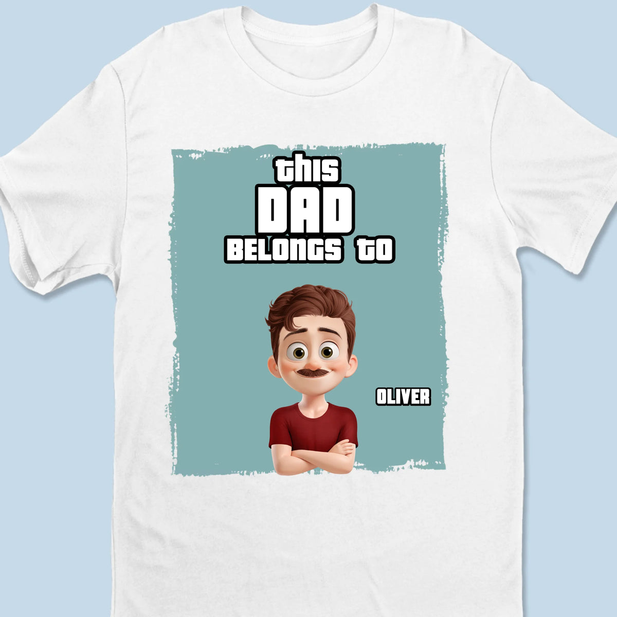 La raison pour laquelle papa sourit - T-shirt unisexe personnalisé pour la famille, T-shirt premium, sweat à capuche - Fête des pères, cadeau pour papa, grand-père