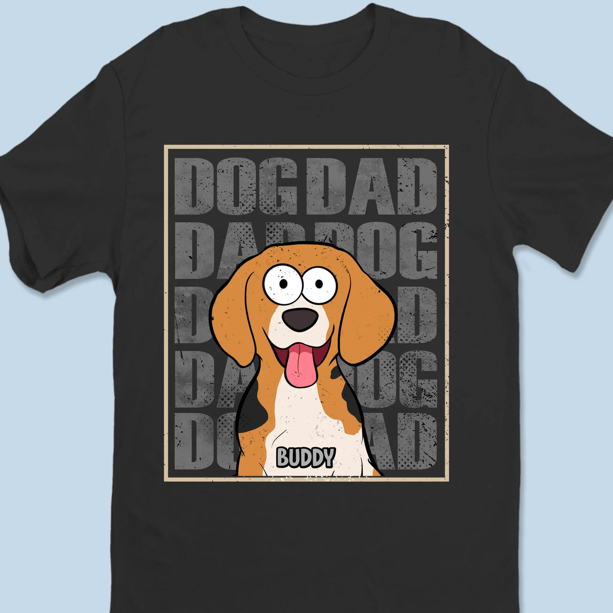 Wag More, Bark Proud - T-shirt unisexe personnalisé pour chien, haut de gamme, sweat à capuche - Fête des Pères, cadeau pour les propriétaires d'animaux et les amoureux des animaux