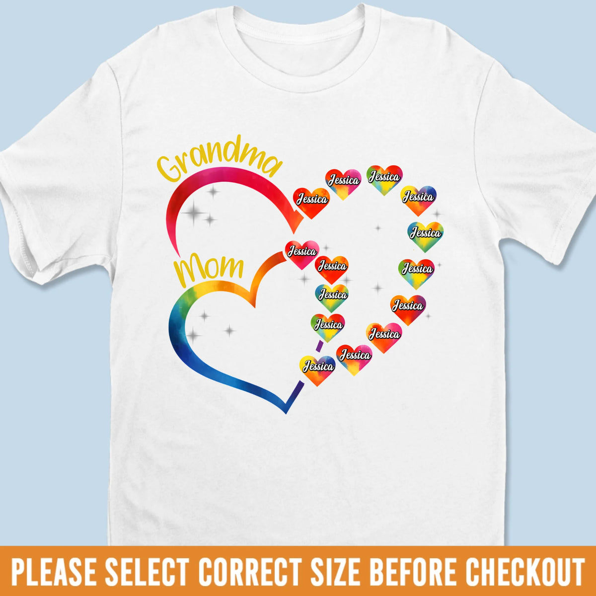 L'amour est gravé dans chaque prénom - T-shirt unisexe personnalisé pour la famille, t-shirt premium, sweat à capuche - Fête des Mères, cadeau pour maman, grand-mère