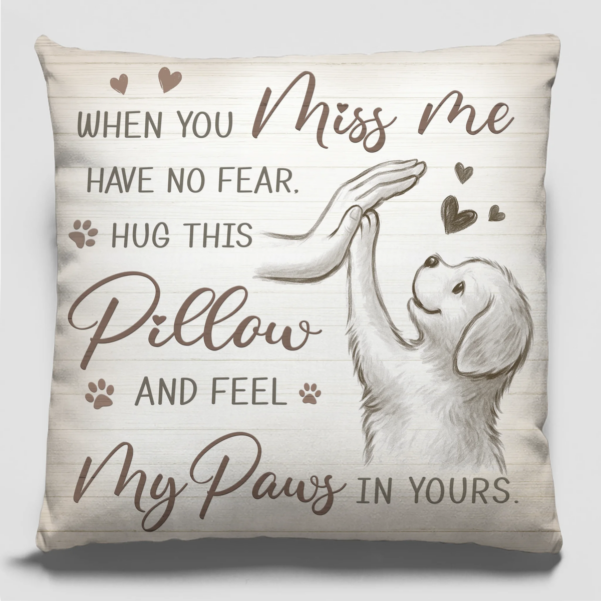 Toujours blotti dans votre cœur - Coussin commémoratif - Cadeau de condoléances pour les propriétaires et les amoureux des animaux