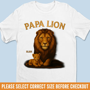 T-shirt unisexe personnalisé « King Of The Pride » pour la famille, haut de gamme, sweat à capuche, cadeau pour la fête des pères, papa ou grand-père