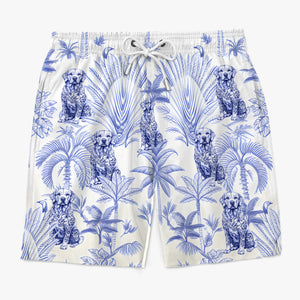 Restez attentif aux animaux, restez tropical ! Short de plage hawaïen personnalisé pour homme, motif tropical Aloha, idéal pour les vacances d'été, pour les propriétaires et les amoureux des animaux.