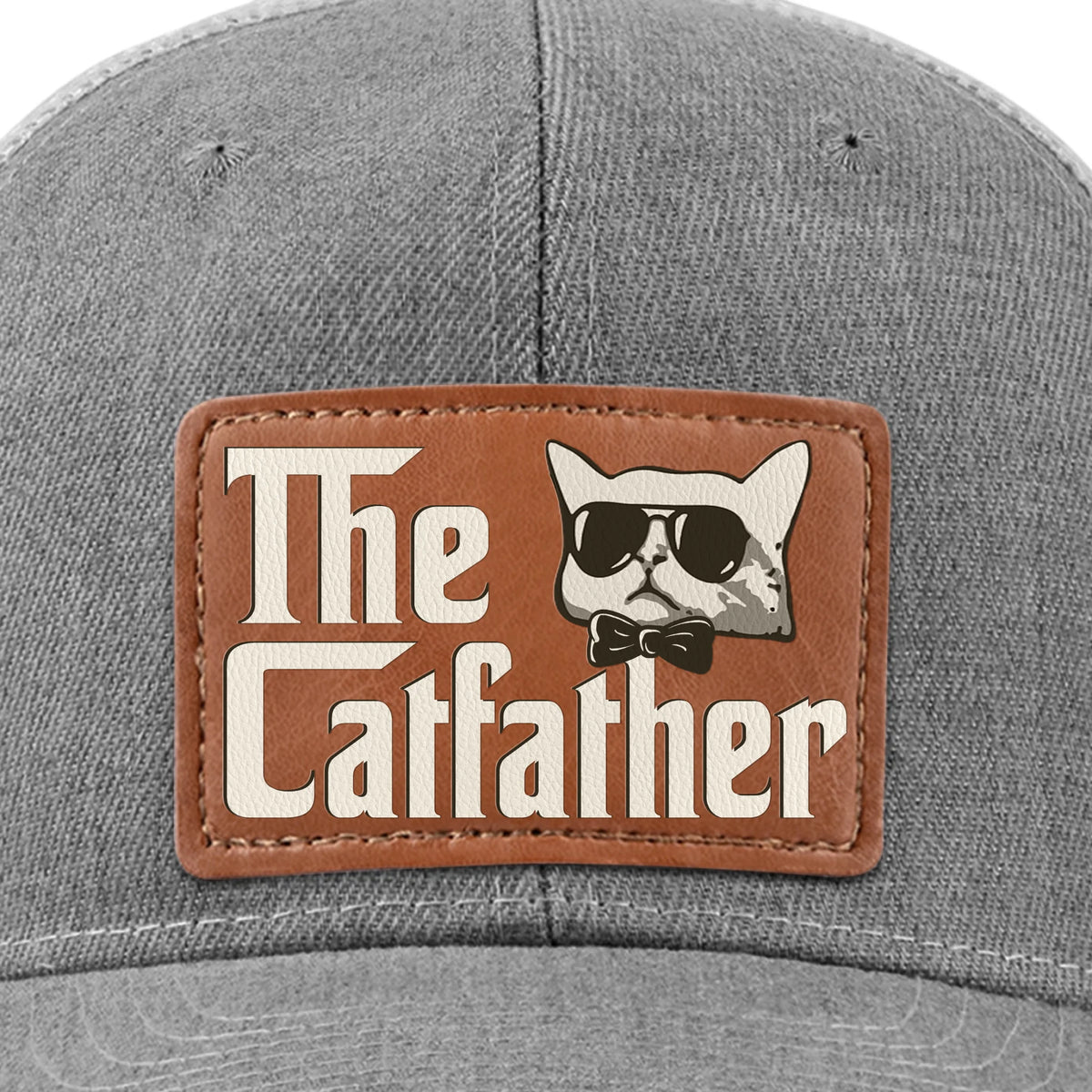 Chapeau en cuir – Cadeaux d'anniversaire pour les amoureux des chats et les papas de chats – The Catfather