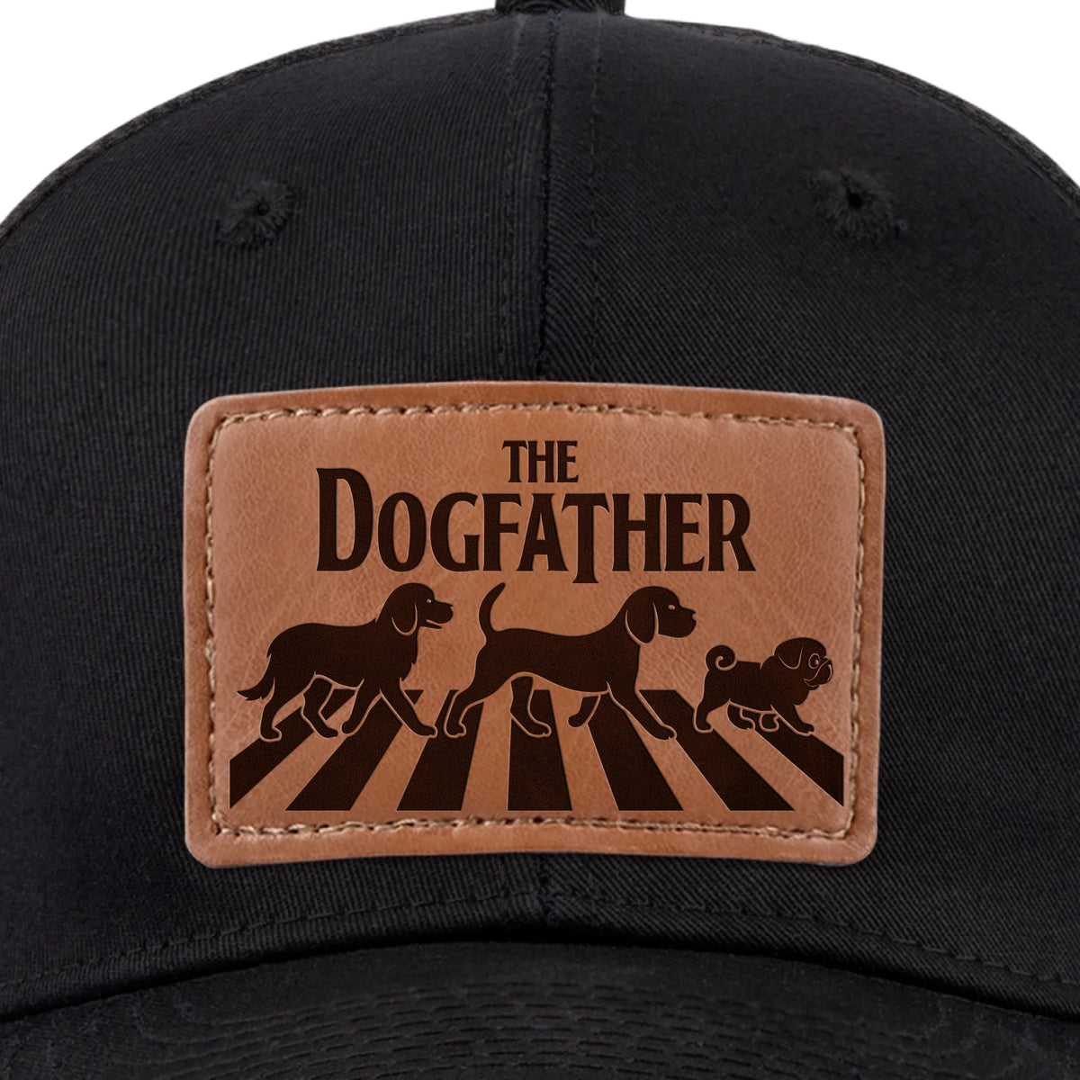 Chapeau en cuir - Cadeaux d'anniversaire pour les amoureux des chiens, les papas et les mamans - Chaque meute a besoin d'un patron