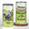 Custom 4 In 1 Can Cooler Tumbler - Personalized Retirement Gifts For Women, Men - Vacation Is My New Job