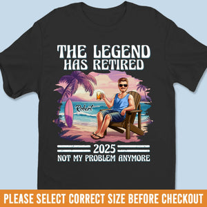 T-shirt unisexe personnalisé, t-shirt premium, sweat à capuche – Cadeaux de retraite personnalisés pour femmes et hommes – Retraité, non expiré
