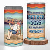 Custom 4 In 1 Can Cooler Tumbler - Personalized Retirement Gifts For Women, Men - Goodbye Tension, Hello Pension