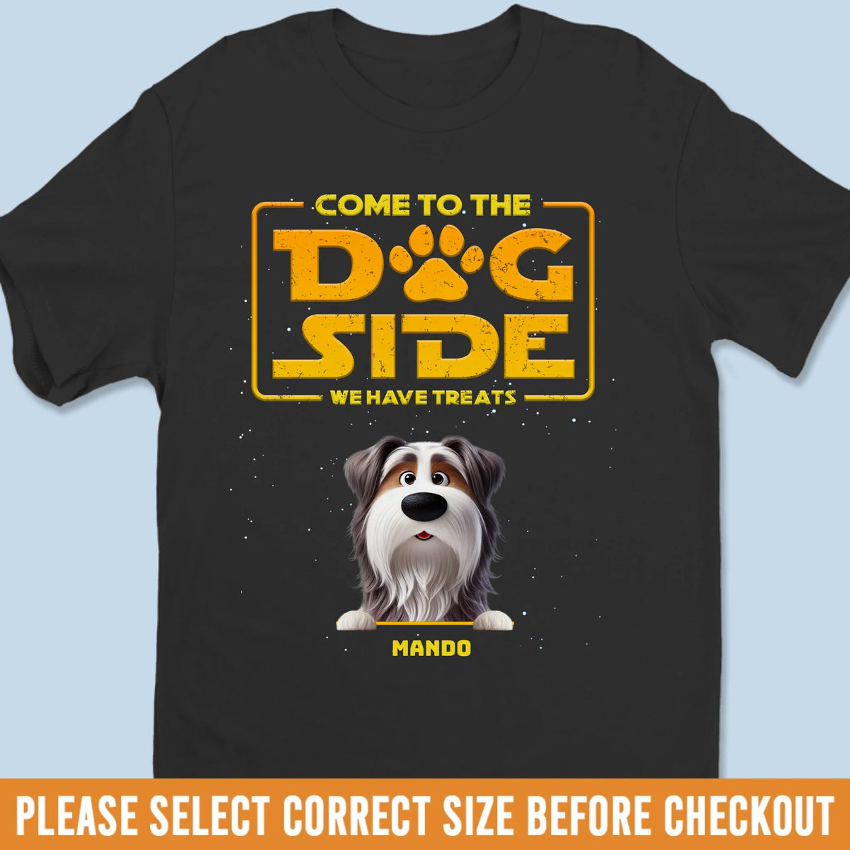 T-shirt unisexe personnalisé, t-shirt premium, sweat à capuche – Cadeaux d'anniversaire personnalisés pour les amoureux des chiens, papas et mamans de chiens – Bienvenue chez Bark Side