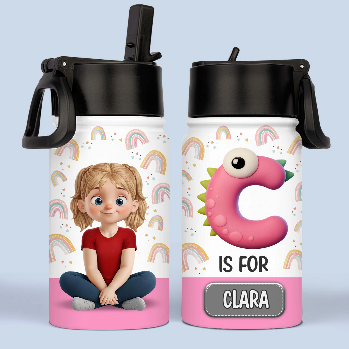 Gourde personnalisée pour enfant – Cadeaux de rentrée scolaire personnalisés pour enfants – Restez hydraté, petite étoile