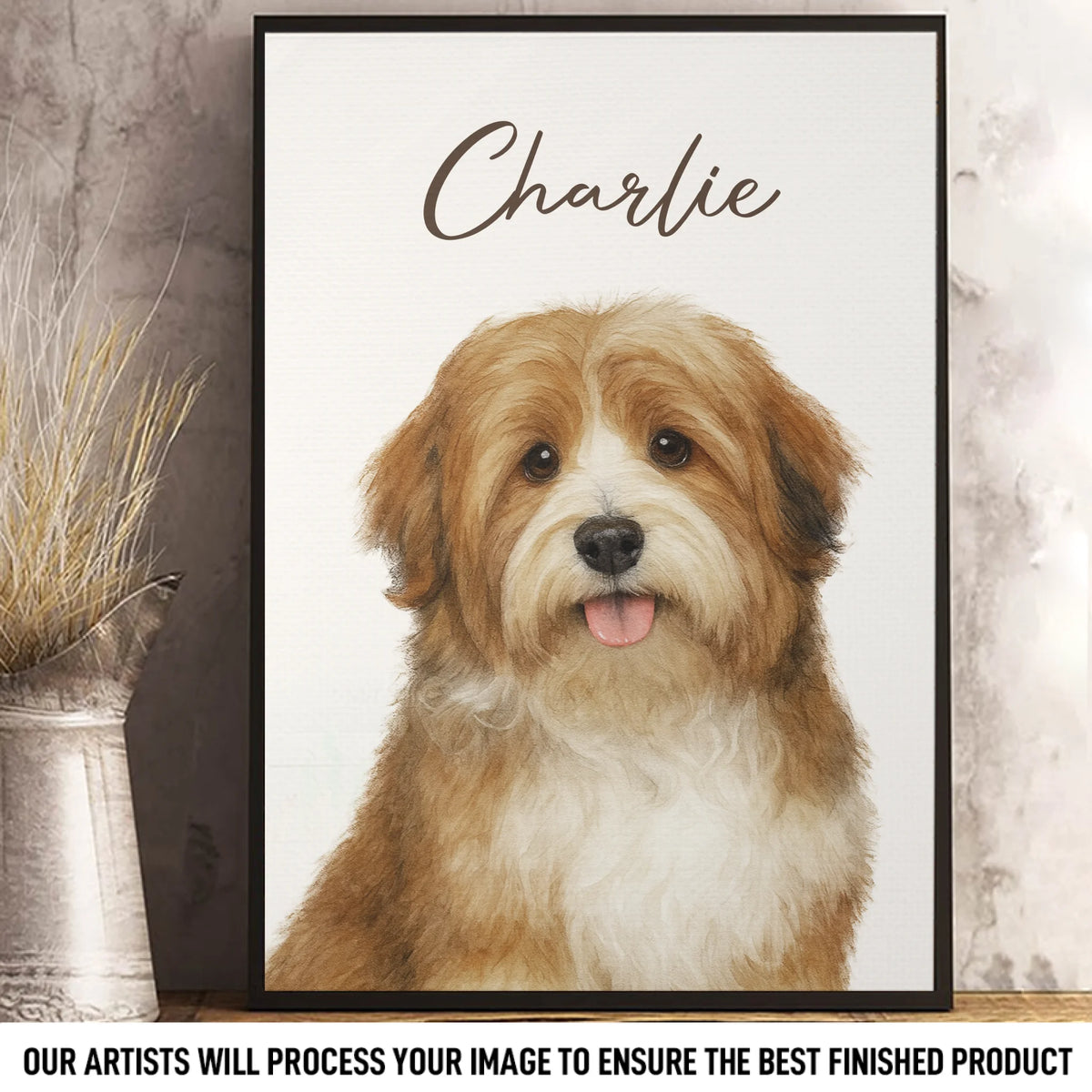 Affiche photo verticale personnalisée - Cadeaux d'anniversaire personnalisés pour les amoureux des chiens et des chats, les papas et les mamans de chiens, et les propriétaires de chats - Pawtrait Perfection