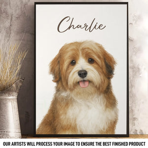 Affiche photo verticale personnalisée - Cadeaux d'anniversaire personnalisés pour les amoureux des chiens et des chats, les papas et les mamans de chiens, et les propriétaires de chats - Pawtrait Perfection
