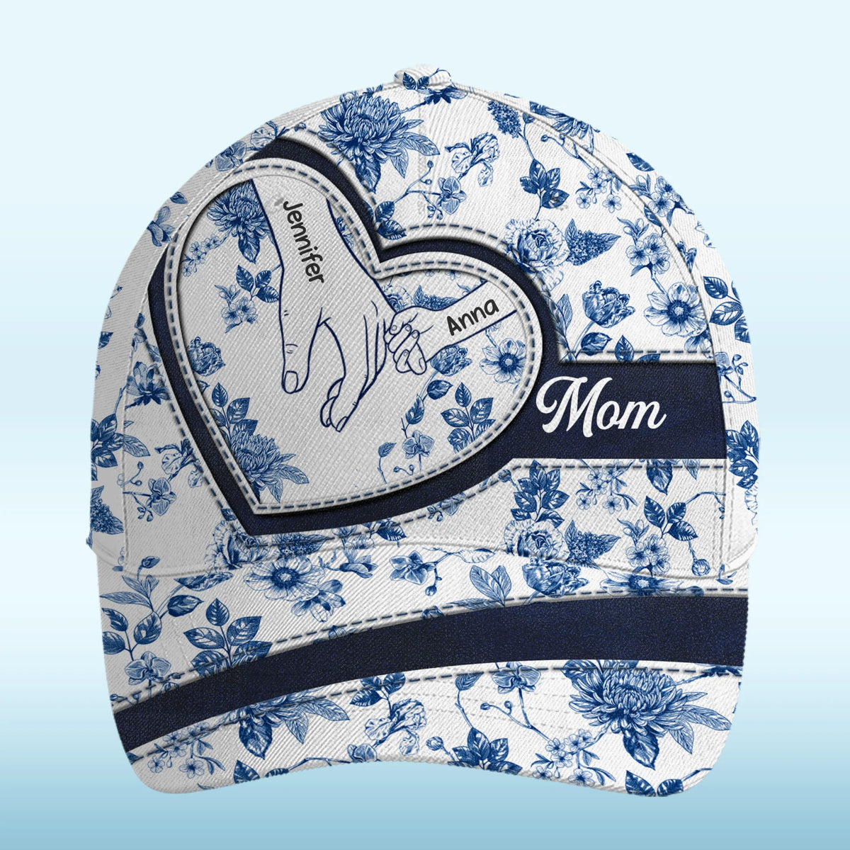 Chapeau personnalisé, casquette classique à imprimé intégral – Cadeaux d'anniversaire personnalisés pour maman et grand-mère – Grand-mère, reine de nos cœurs