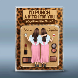 Custom Rectangle Shaped Acrylic Plaque - Personalized Best Friend Birthday Gifts For Women, Besties, Sisters, BFF - Forever Friends In Style