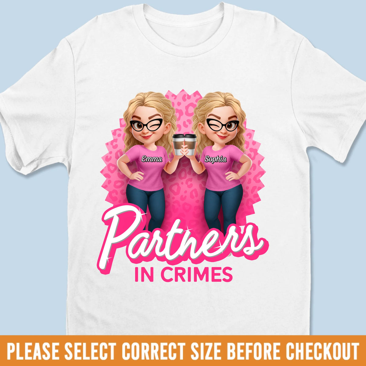 Custom Unisex T-shirt, Premium T-shirt, Hoodie - Personalized Best Friend Birthday Gifts For Women, Besties, Sisters, BFF - Forever Besties In Style
