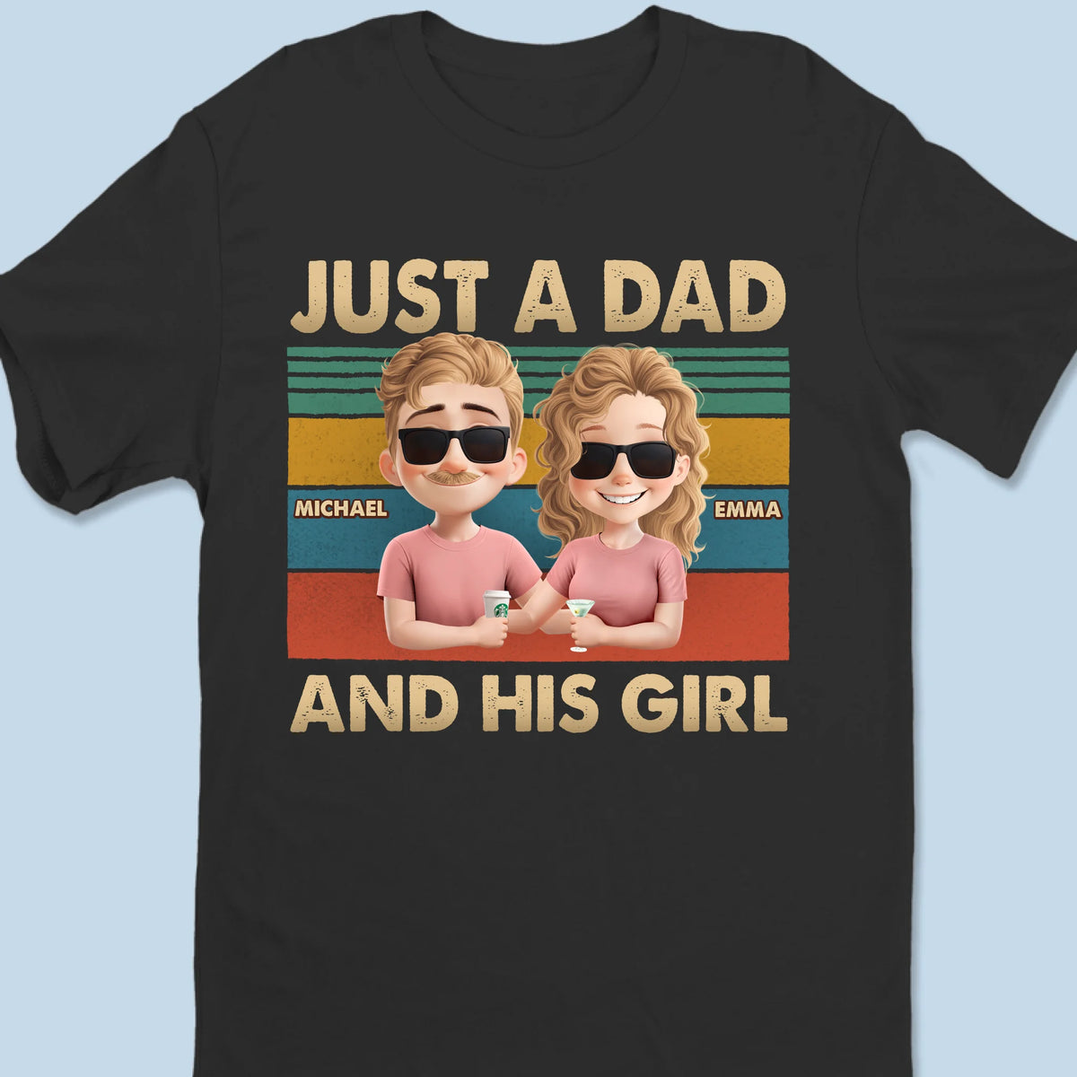 Le lien entre nous, incassable - T-shirt unisexe personnalisé pour la famille, t-shirt premium, sweat à capuche - Fête des pères, cadeau pour papa, grand-père