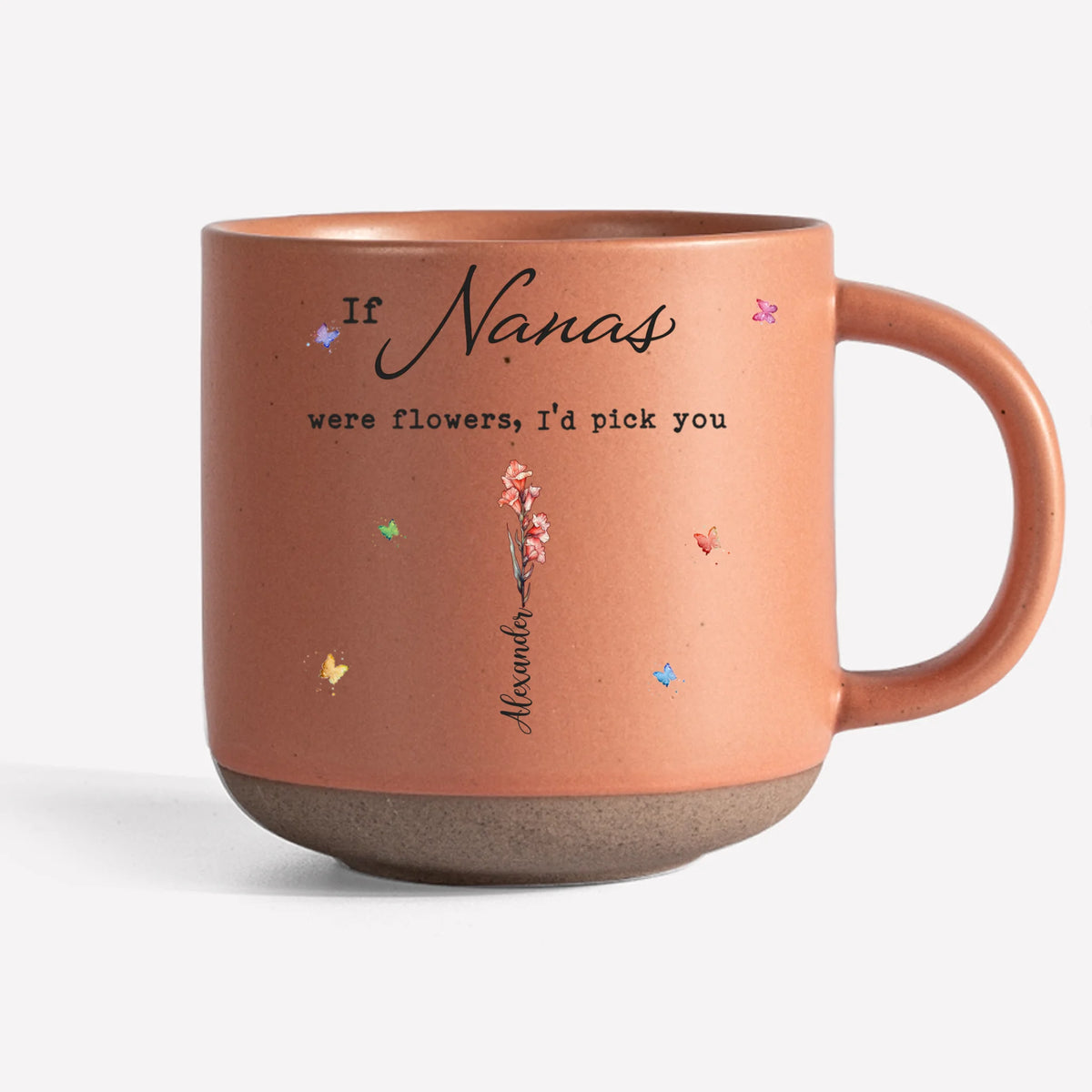 A Garden Of Love Grows In A Grandmother’s Heart - Family Personalized Custom Printed Pottery Mug - Gift For Mom, Grandma