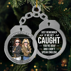 Custom Acrylic Ornament - Personalized Best Friend Christmas Birthday Gifts For Women, Besties, Sisters, BFF - Our Friendship Our Christmas Gift