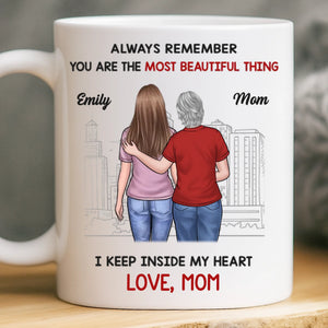 Custom Mug - Personalized Birthday Gifts For Mom, Dad, Daughter, Son - Love Flows Through Every Generation