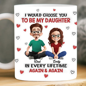 Custom Mug - Personalized Birthday Gifts For Mom, Dad, Daughter - My Daughter My Forever Love