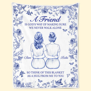 Couverture personnalisée - Cadeaux d'anniversaire personnalisés pour femmes, meilleures amies, sœurs, meilleures amies - Un câlin de moi à toi