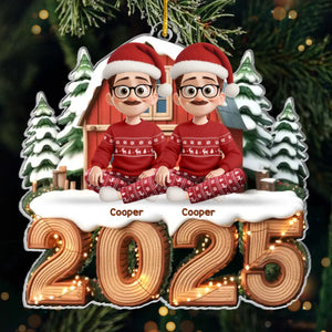 Custom Acrylic Ornament - Personalized Christmas Birthday Gifts For Family, Dog Cat Lovers - Love Lit Every Corner Of Home