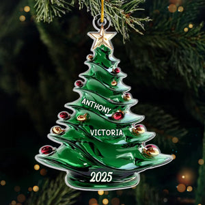 Custom Acrylic Ornament - Personalized Christmas Birthday Gifts For Mom, Dad, Brother, Sister, Kids - Together We Create Christmas Magic