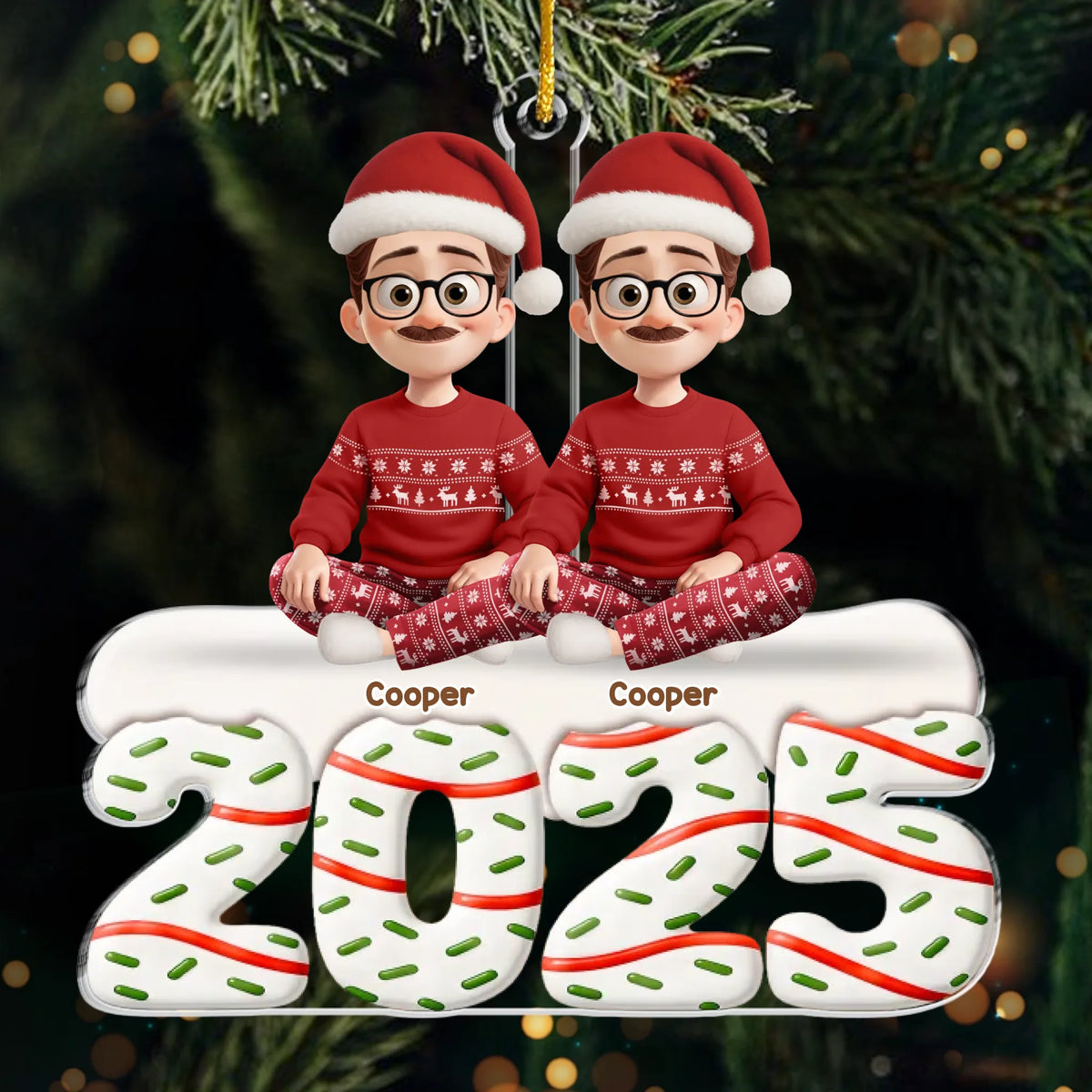 Custom Acrylic Ornament - Personalized Christmas Birthday Gifts For Family, Dog Cat Lovers - New Arrival, Into Every Moment, AMZ