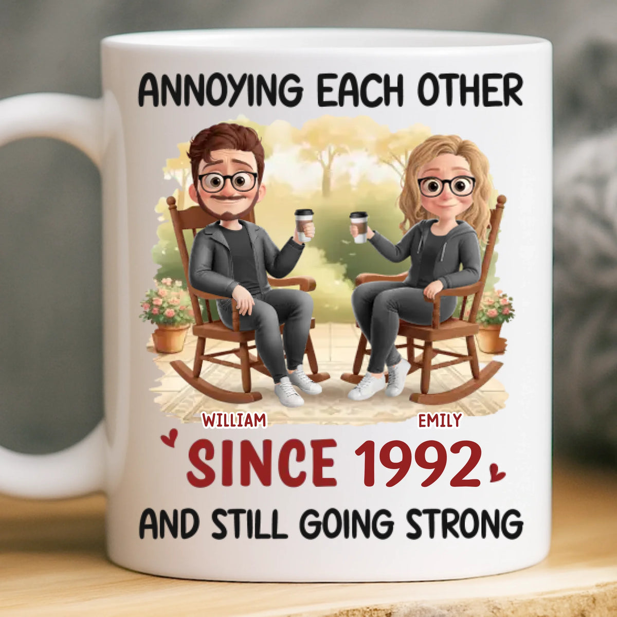 Custom Mug - Personalized Anniversary Wedding Gifts For Husband And Wife, Him And Her - Love Found Its Way