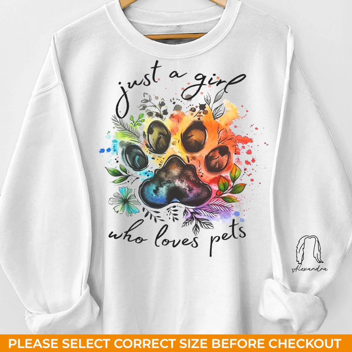 When I Needed A Hand, I Found A Paw - Dog & Cat Personalized Custom Unisex Sweatshirt With Design On Sleeve - Gift For Pet Owners, Pet Lovers