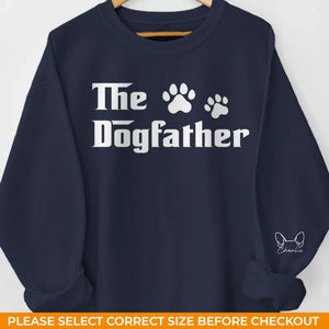 Custom Unisex Sweatshirt, Hoodie With Design On Sleeve -  Personalized Birthday Gifts For Dog Lovers, Dog Dad And Mom - Born To Love Dogs